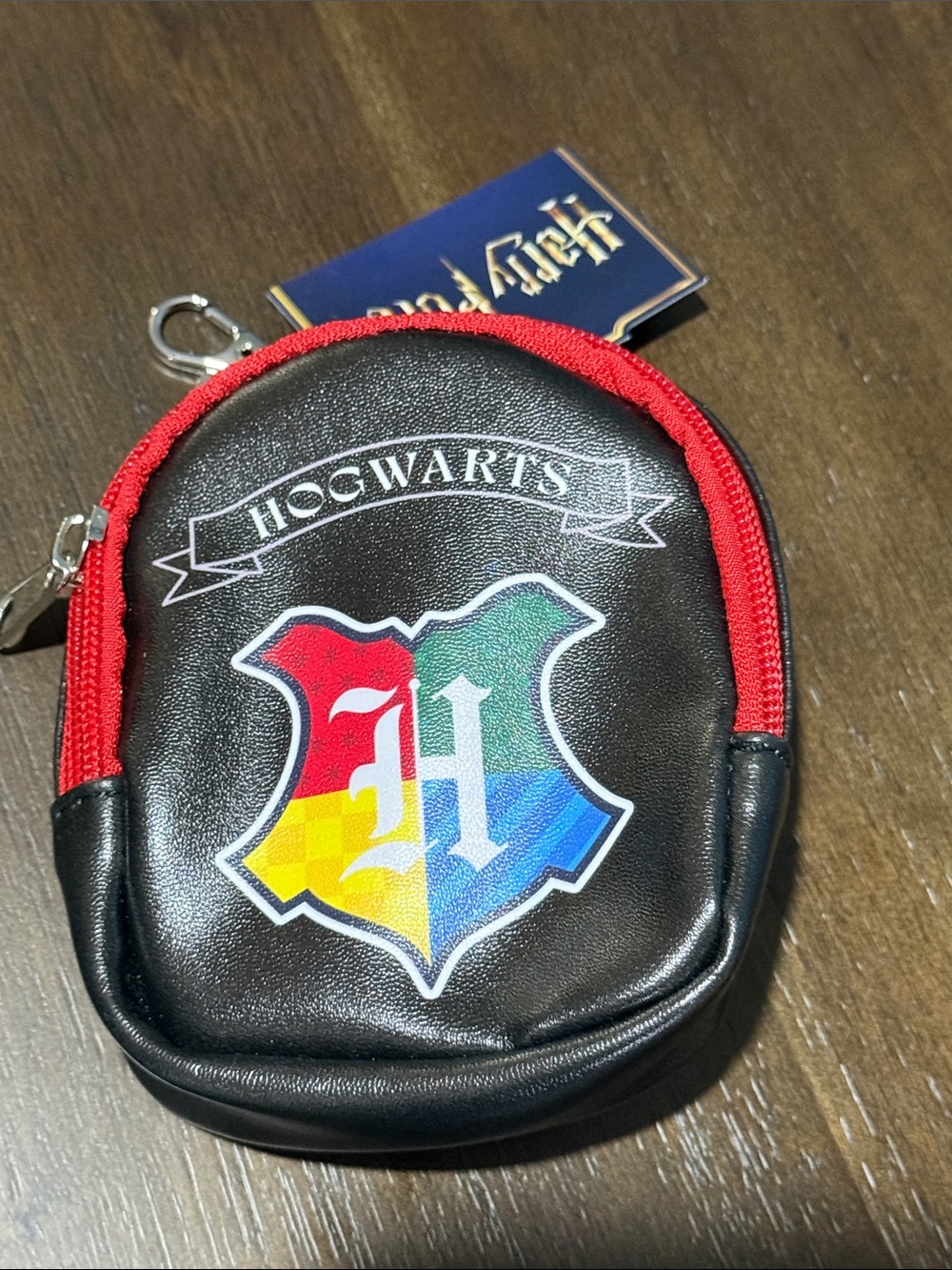 Hard Potter Hogwarts Crest Mini Backpack Pouch with clip